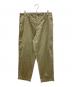 AURALEE（オーラリー）の古着「WASHED FINX BUGGY SATIN WIDE PANTS」｜ベージュ