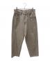 AURALEE（オーラリー）の古着「HARD TWIST FADED BROWN DENIM WIDE PANTS」｜ブラウン