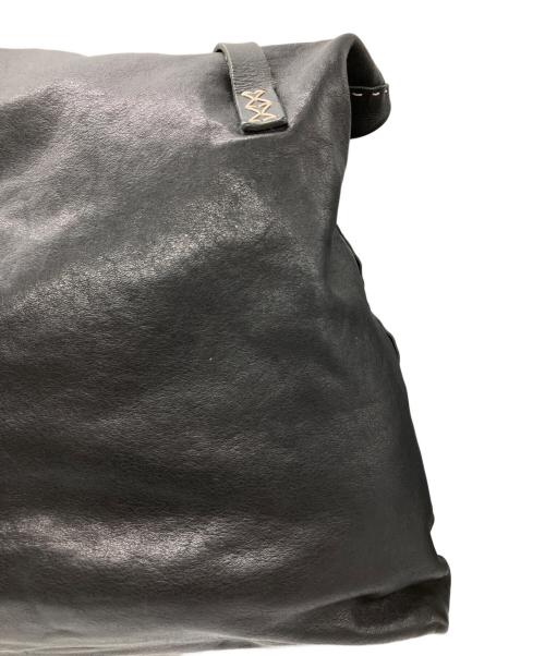 HENRY BEGUELIN（エンリーベグリン）HENRY BEGUELIN (エンリーベグリン) レザートートバッグ ブラックの古着・服飾アイテム