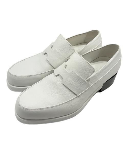 HERMES（エルメス）HERMES (エルメス) Gatsby loafer/ギャツビーモカシンレザーシューズ ホワイト サイズ:37 1/2の古着・服飾アイテム