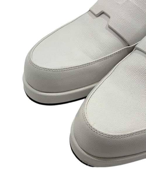 HERMES（エルメス）HERMES (エルメス) Gatsby loafer/ギャツビーモカシンレザーシューズ ホワイト サイズ:37 1/2の古着・服飾アイテム