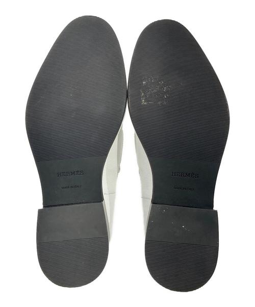HERMES（エルメス）HERMES (エルメス) Gatsby loafer/ギャツビーモカシンレザーシューズ ホワイト サイズ:37 1/2の古着・服飾アイテム