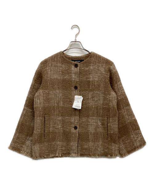 JOURNAL STANDARD（ジャーナルスタンダード）JOURNAL STANDARD (ジャーナルスタンダード) ループヤーンブルゾン ブラウン サイズ:Fの古着・服飾アイテム