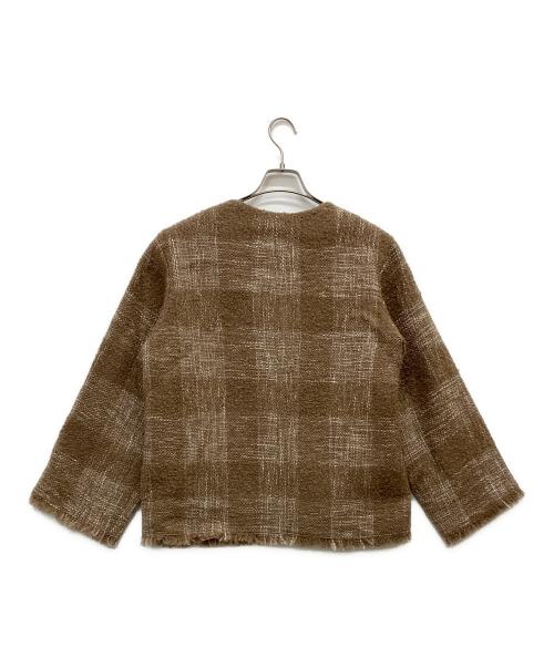 JOURNAL STANDARD（ジャーナルスタンダード）JOURNAL STANDARD (ジャーナルスタンダード) ループヤーンブルゾン ブラウン サイズ:Fの古着・服飾アイテム