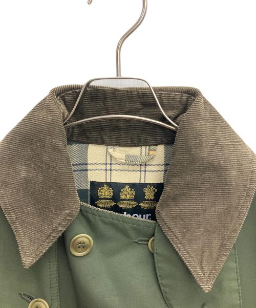 Barbour（バブアー）Barbour (バブアー) 2レイヤー トレンチコート グリーン サイズ:38の古着・服飾アイテム