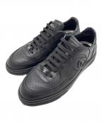 CHANELシャネル）の古着「ココマークレザースニーカー/Coco Mark Logo Low Top Sneakers/G45079」｜ブラック