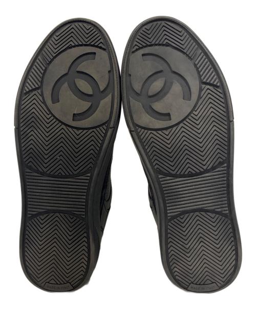 CHANEL（シャネル）CHANEL (シャネル) ココマークレザースニーカー/Coco Mark Logo Low Top Sneakers/G45079 ブラック サイズ:36の古着・服飾アイテム