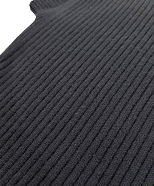 DRAWER（ドゥロワー）DRAWER (ドゥロワー) FALL2 リブ×あぜ編み ニットワンピース ブラック サイズ:2の古着・服飾アイテム