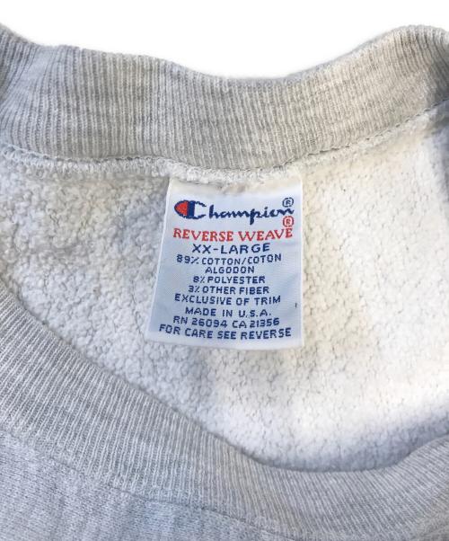 Champion（チャンピオン）Champion (チャンピオン) 2面プリント リバースウィーブスウェット グレー サイズ:XX‐LARGEの古着・服飾アイテム