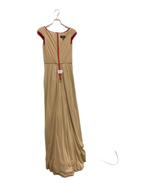 TADASHI SHOJI（タダシ ショージ）TADASHI SHOJI (タダシ ショージ) レースチュールコンビドレス レッドの古着・服飾アイテム