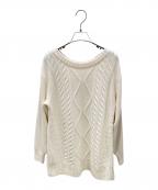 FOXEYフォクシー）の古着「Knit Top “Nougat”」｜アイボリー