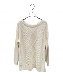 FOXEY（フォクシー）の古着「Knit Top “Nougat”」｜アイボリー