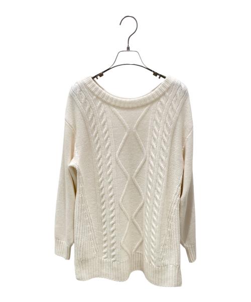FOXEY（フォクシー）FOXEY (フォクシー) Knit Top “Nougat” アイボリー サイズ:38の古着・服飾アイテム