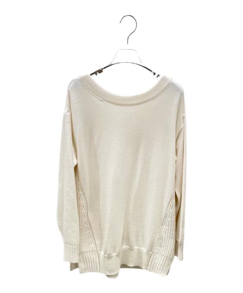 FOXEY（フォクシー）FOXEY (フォクシー) Knit Top “Nougat” アイボリー サイズ:38の古着・服飾アイテム