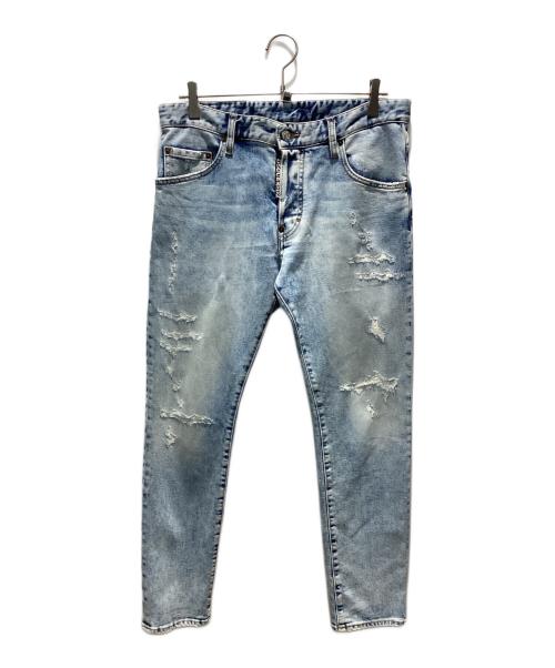 DSQUARED2（ディースクエアード）DSQUARED2 (ディースクエアード) Skater Jean/デニムスキニーパンツ ブルー サイズ:48の古着・服飾アイテム