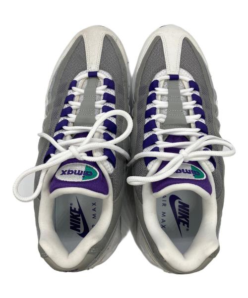 NIKE（ナイキ）NIKE (ナイキ) WMNS AIR MAX 95 BIG BUBBLE ホワイト×パープル サイズ:29の古着・服飾アイテム