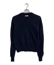GLORIA COELHO×Sea Room lynn（グロリア コエリーニョ×シールームリン）の古着「YAKWOOL Crew Neck Knit」｜ネイビー