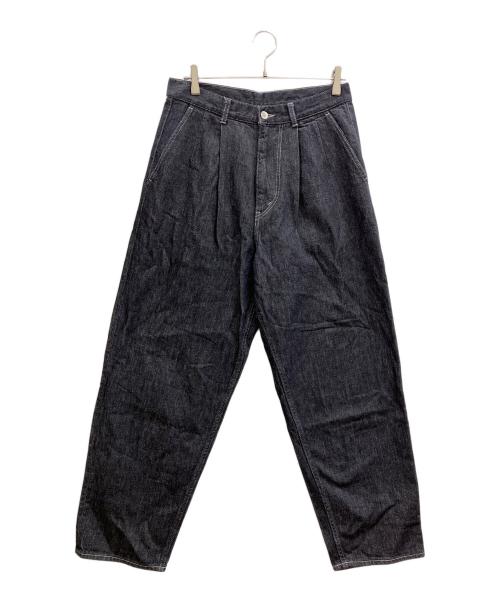 Graphpaper（グラフペーパー）Graphpaper (グラフペーパー) Colorfast Denim Two Tuck Tapered Pants インディゴ サイズ:1の古着・服飾アイテム
