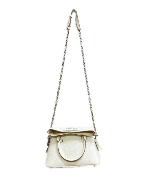 Maison Margiela（メゾンマルジェラ）Maison Margiela (メゾンマルジェラ) 5AC マイクロバッグ ホワイトの古着・服飾アイテム