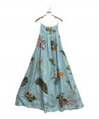 CABANキャバン）の古着「BIRD SINGING シルク ロングワンピース」｜ブルー