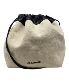 JIL SANDER（ジルサンダー）の古着「ドローストリングバッグ」｜ブラック×アイボリー