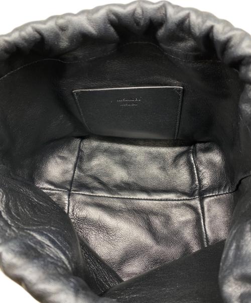 JIL SANDER（ジルサンダー）JIL SANDER (ジルサンダー) ドローストリングバッグ ブラック×アイボリーの古着・服飾アイテム