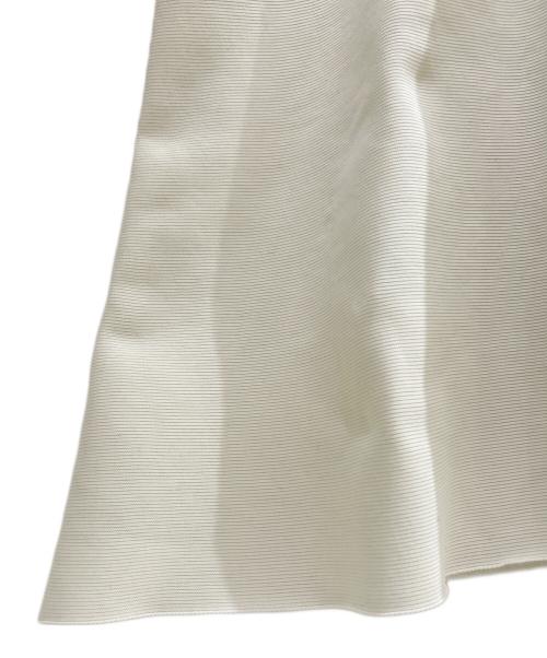 CFCL（シーエフシーエル）CFCL (シーエフシーエル) POTTERY GLITTER LONG BELL SLEEVE FLARE DRESS/ベルスリーブ リブニットワンピース ホワイト サイズ:1の古着・服飾アイテム