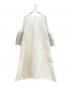 CFCL（シーエフシーエル）の古着「POTTERY GLITTER LONG BELL SLEEVE FLARE DRESS/ベルスリーブ リブニットワンピース」｜ホワイト