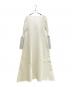 CFCL (シーエフシーエル) POTTERY GLITTER LONG BELL SLEEVE FLARE DRESS/ベルスリーブ リブニットワンピース ホワイト サイズ:1：30000円