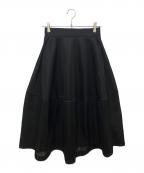 Lig.リグドット）の古着「sheer volume skirt」｜ブラック