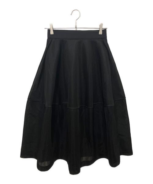 Lig.（リグドット）Lig. (リグドット) sheer volume skirt ブラック サイズ:Mの古着・服飾アイテム