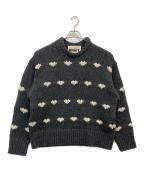 NKNITンニット）の古着「Heart Pattern KNIT」｜グレー