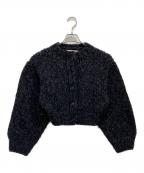 SHISHIKUIシシクイ）の古着「Mix cardigan」｜ネイビー