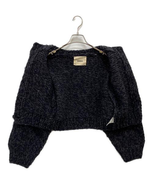 SHISHIKUI（シシクイ）SHISHIKUI (シシクイ) Mix cardigan ネイビー サイズ:Fの古着・服飾アイテム