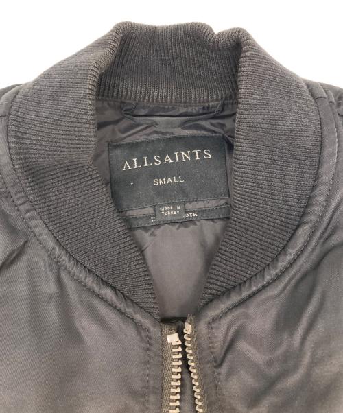 ALL SAINTS（オールセインツ）ALL SAINTS (オールセインツ) ボンバージャケット ブラック サイズ:SIZE Sの古着・服飾アイテム