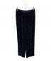 ne quittez pas（ヌキテパ）の古着「Crushed Velvet Pearl Beads Pants」｜ブラック