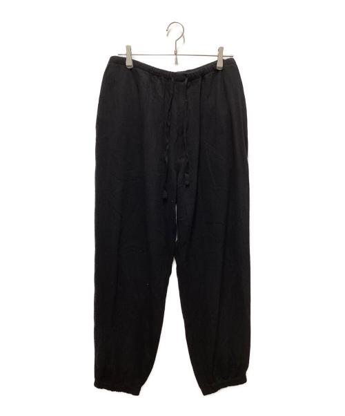 COMOLI（コモリ）COMOLI (コモリ) シルクネップ ドローストリングパンツ ブラック サイズ:3の古着・服飾アイテム