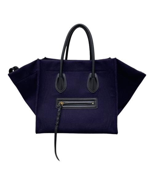 CELINE（セリーヌ）CELINE (セリーヌ) ラゲージ ファントム ミディアム インディゴ/ブラック/ブラウンの古着・服飾アイテム