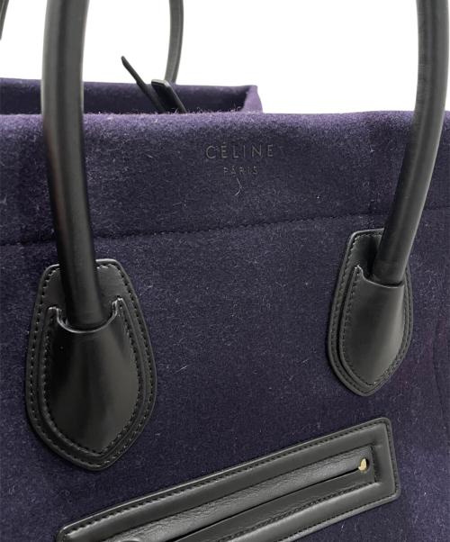 CELINE（セリーヌ）CELINE (セリーヌ) ラゲージ ファントム ミディアム インディゴ/ブラック/ブラウンの古着・服飾アイテム