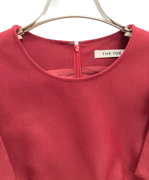 THETOE（ザ トゥー）THETOE (ザ トゥー) Korinthos Sleeveless Peplum レッド サイズ:L 未使用品の古着・服飾アイテム