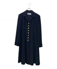 Yves Saint Laurent（イヴサンローラン）の古着「フレアワンピース」｜ネイビー