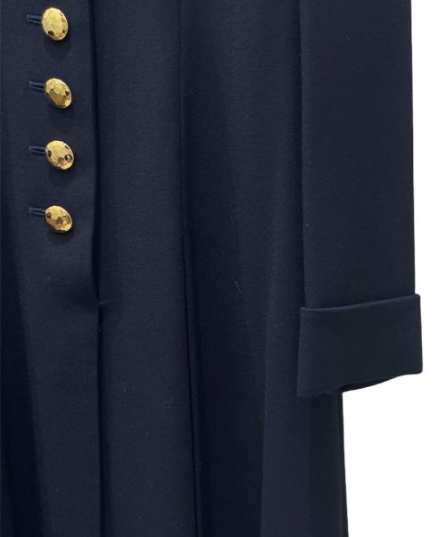 Yves Saint Laurent（イヴサンローラン）Yves Saint Laurent (イヴサンローラン) フレアワンピース ネイビー サイズ:36の古着・服飾アイテム