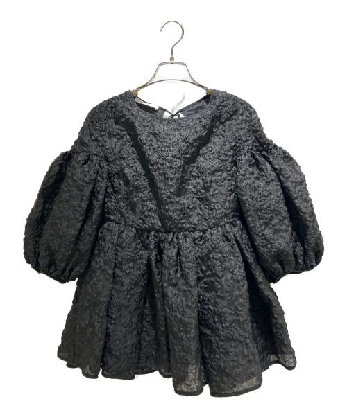 CECILIE BAHNSEN（セシリーバンセン）CECILIE BAHNSEN (セシリーバンセン) Jerry Drop Shoulder Top/ジェリー ドロップショルダートップ ブラック サイズ:UK8の古着・服飾アイテム