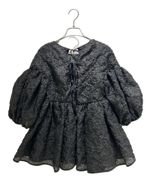 CECILIE BAHNSEN（セシリーバンセン）CECILIE BAHNSEN (セシリーバンセン) Jerry Drop Shoulder Top/ジェリー ドロップショルダートップ ブラック サイズ:UK8の古着・服飾アイテム