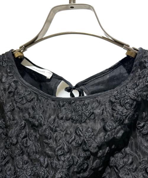 CECILIE BAHNSEN（セシリーバンセン）CECILIE BAHNSEN (セシリーバンセン) Jerry Drop Shoulder Top/ジェリー ドロップショルダートップ ブラック サイズ:UK8の古着・服飾アイテム