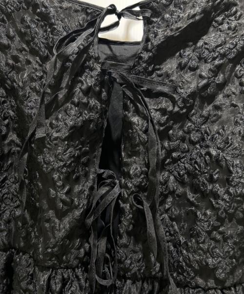 CECILIE BAHNSEN（セシリーバンセン）CECILIE BAHNSEN (セシリーバンセン) Jerry Drop Shoulder Top/ジェリー ドロップショルダートップ ブラック サイズ:UK8の古着・服飾アイテム