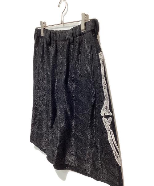 ANREALAGE HOMME（アンリアレイジオム）ANREALAGE HOMME (アンリアレイジオム) SKULL SHORTS ブラック×ホワイト サイズ:46の古着・服飾アイテム