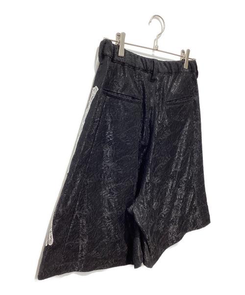 ANREALAGE HOMME（アンリアレイジオム）ANREALAGE HOMME (アンリアレイジオム) SKULL SHORTS ブラック×ホワイト サイズ:46の古着・服飾アイテム
