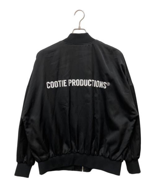 COOTIE PRODUCTIONS（クーティープロダクツ）COOTIE PRODUCTIONS (クーティープロダクツ) C/R Satin Embroidery Blouson ブラック サイズ:Sの古着・服飾アイテム