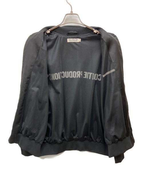 COOTIE PRODUCTIONS（クーティープロダクツ）COOTIE PRODUCTIONS (クーティープロダクツ) C/R Satin Embroidery Blouson ブラック サイズ:Sの古着・服飾アイテム